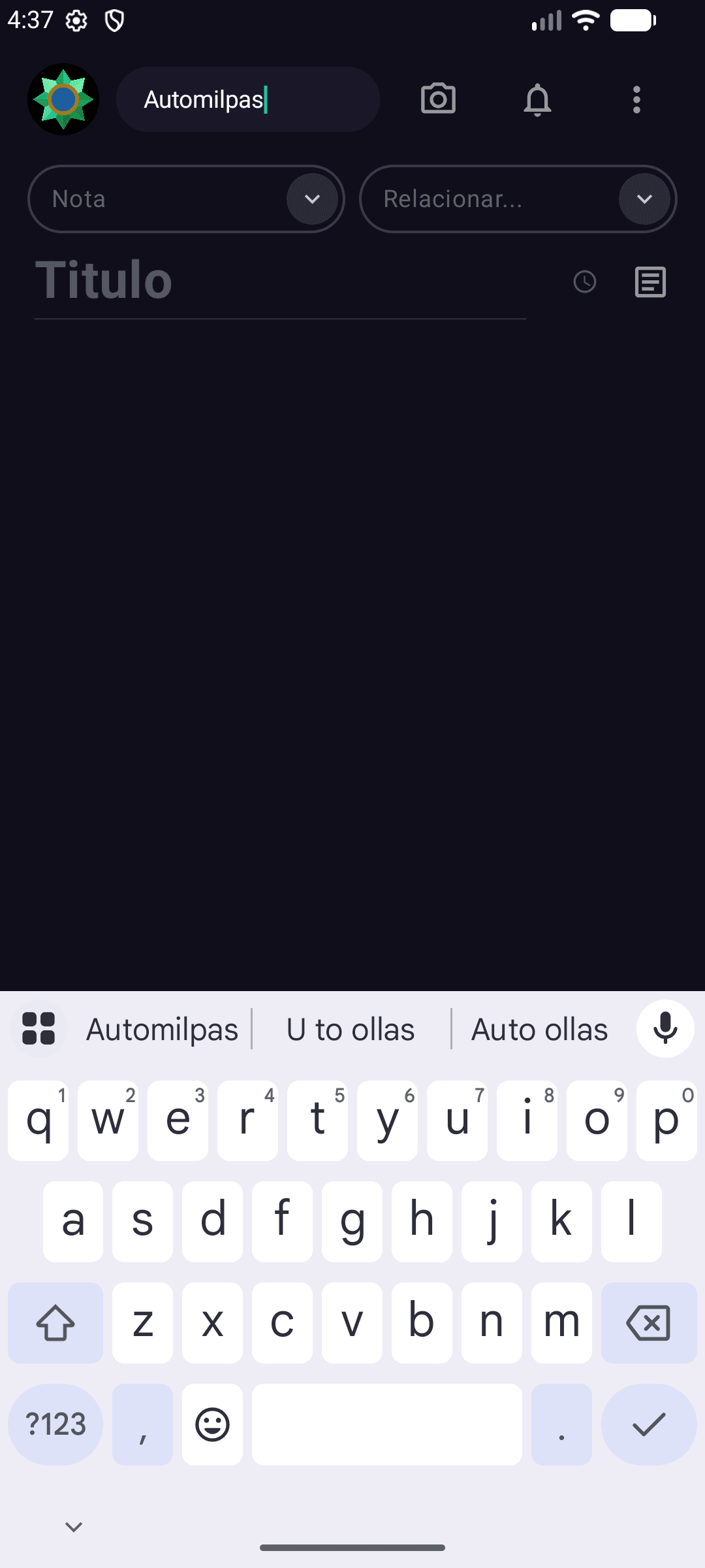 Captura del app Android mostrando AlarmActivity con sonido en loop, vibracion y opciones de descartar o aceptar en pantalla bloqueada.